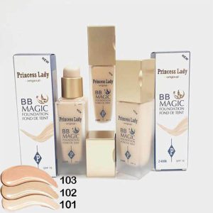 کرم پودر حرفه ای شیشه ای پرنسس لیدی Princess Lady